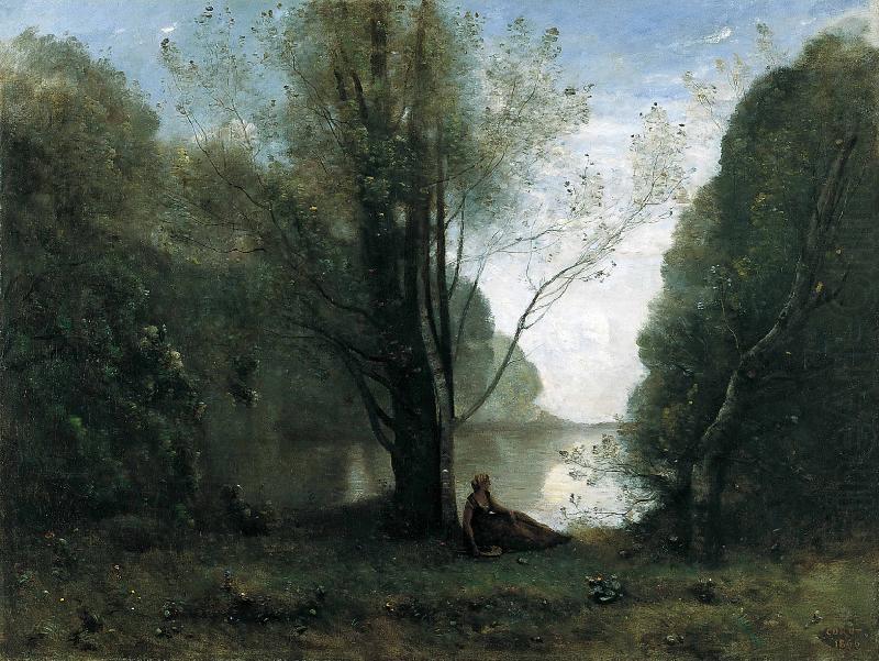 Jean-Baptiste-Camille Corot The Solitude china oil painting image